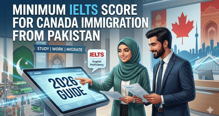 Minimum IELTS Score for Canada Immigration from Pakistan (2026 Guide)